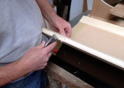 Bespoke kitchens curved drawer fronts handmade cabinets workshop master craftsman cabinet makers